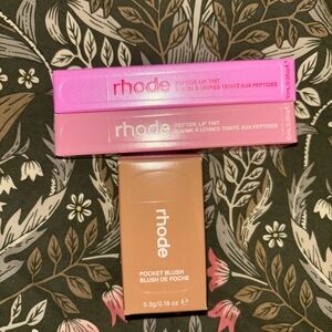 RHODE Peptide Lip Tint and Pocket Blushes